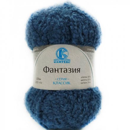 Пряжа Камтекс ФАНТАЗИЯ 022 джинса (5 мотков)