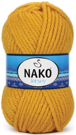 Пряжа Nako JERSEY 1380 т.желтый
