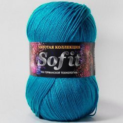 Пряжа Color City СОФИТ 316 т.бирюза (5 мотков)