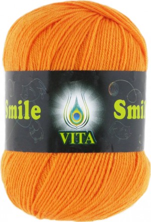 Пряжа Vita SMILE 3518 оранжевый