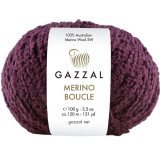 Пряжа Gazzal MERINO BOUCLE 3767 марсала (3 мотка)