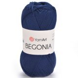 Пряжа Yarnart BEGONIA 0066 т.синий (5 мотков)