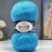 Пряжа Nako MOHAIR DELICATE 235-6134 гол.бирюза (5 мотков)