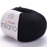 Пряжа Yarnart MILANO 850 черный (10 мотков)
