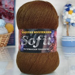 Пряжа Color City СОФИТ 2529 коричневый (5 мотков)