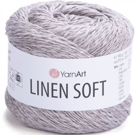 Пряжа Yarnart LINEN SOFT 7307 серо-бежевый (4 мотка)