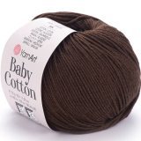 Пряжа Yarnart BABY COTTON 408 коричневый (5 мотков)