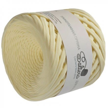 Трикотажная пряжа Saltera экрю (1 моток)