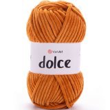 Пряжа Yarnart DOLCE 854 горчица (5 мотков)