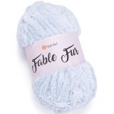 Пряжа Yarnart FABLE FUR 971 лед (5 мотков)
