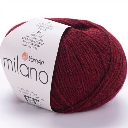 Пряжа Yarnart MILANO 856 вишня (10 мотков)
