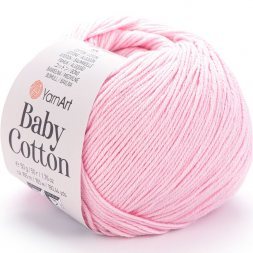 Пряжа Yarnart BABY COTTON 410 св.розовый (5 мотков)