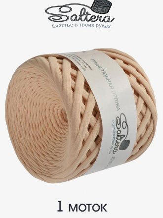 Трикотажная пряжа Saltera бежевый (1 моток)