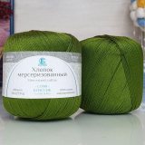 Пряжа Камтекс ХЛОПОК МЕРСЕРИЗОВАННЫЙ 038 оливка (10 мотков)