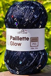 Пряжа Artland PAILETTE GLOW 64 т.синий
