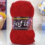 Пряжа Color City СОФИТ 2221 красный (5 мотков)