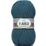 Пряжа Nako SUPERLAMBS 25 6674 дым.бирюз (5 мотков)