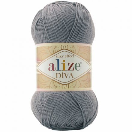 Пряжа Alize DIVA SILKY EFFECT 343 св.металл (5 мотков)
