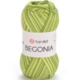 Пряжа Yarnart BEGONIA MELANGE 0188 зеленый принт (5 мотков)