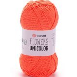 Пряжа Yarnart FLOWERS UNICOLOR 737 оранжевый (5 мотков)