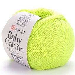 Пряжа Yarnart BABY COTTON 430 неон (5 мотков)
