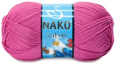 Пряжа Nako SATEN 3658 ультрарозовый