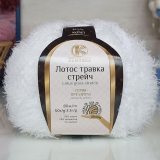 Пряжа Камтекс ЛОТОС ТРАВКА СТРЕЙЧ 002 отбелка (10 мотков)