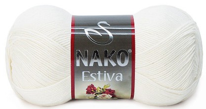 Пряжа Nako ESTIVA 6730 кремовый