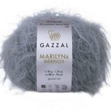 Пряжа Gazzal MARILYN &amp; MERINOS 8275 серый (5 мотков)