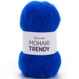 Пряжа Yarnart MOHAIR TRENDY 128 василек (5 мотков)