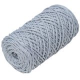 Шнур полиэфирный 3мм M&amp;h 065 серо-голубой (1 моток)
