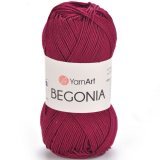 Пряжа Yarnart BEGONIA 0112 бордо (5 мотков)