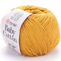 Пряжа Yarnart BABY COTTON 433 горчица (5 мотков)
