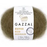 Пряжа Gazzal SUPER KID MOHAIR 64403 т.бежевый (6 мотков)