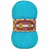 Пряжа Nako BONBON KRISTAL 98238 неж.гол.бирюз (5 мотков)