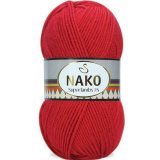 Пряжа Nako SUPERLAMBS 25 1203 красный (5 мотков)
