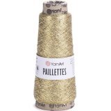 Пряжа Yarnart PAILLETTES 8002 золотой (1 моток)