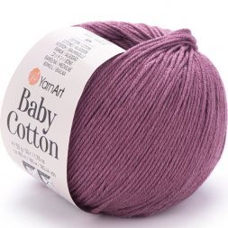 Пряжа Yarnart BABY COTTON 419 сухая роза (5 мотков)