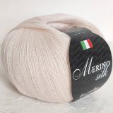 Пряжа Seam MERINO SILK 40 бело-роз пастель (2 мотка)