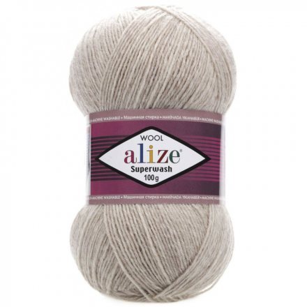Пряжа Alize SUPERWASH 152 беж меланж (5 мотков)