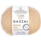 Пряжа Gazzal SUPER KID MOHAIR 64404 натуральный (6 мотков)