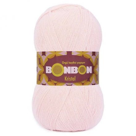 Пряжа Nako BONBON KRISTAL 98320 св.персик (5 мотков)