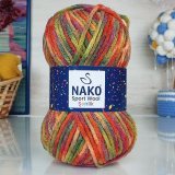 Пряжа Nako SPORT WOOL SENLIK 87732 принт (5 мотков)