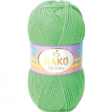 Пряжа Nako ELIT BABY 5956 зеленый (5 мотков)