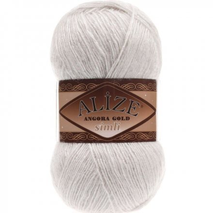 Пряжа Alize ANGORA GOLD SIMLI 599 слоновая кость (5 мотков)