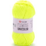 Пряжа Yarnart FLOWERS UNICOLOR 762 флавиновый (5 мотков)