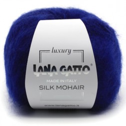 Пряжа Lana Gatto SILK MOHAIR 8390 синий