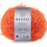 Пряжа Gazzal TEDDY 6545 оранжевый (5 мотков)