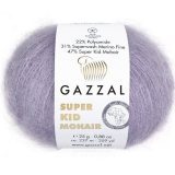 Пряжа Gazzal SUPER KID MOHAIR 64413 сирень (6 мотков)
