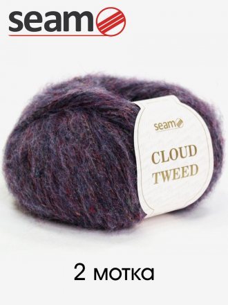 Пряжа Seam CLOUD TWEED 49723 фиолетовый (2 мотка)